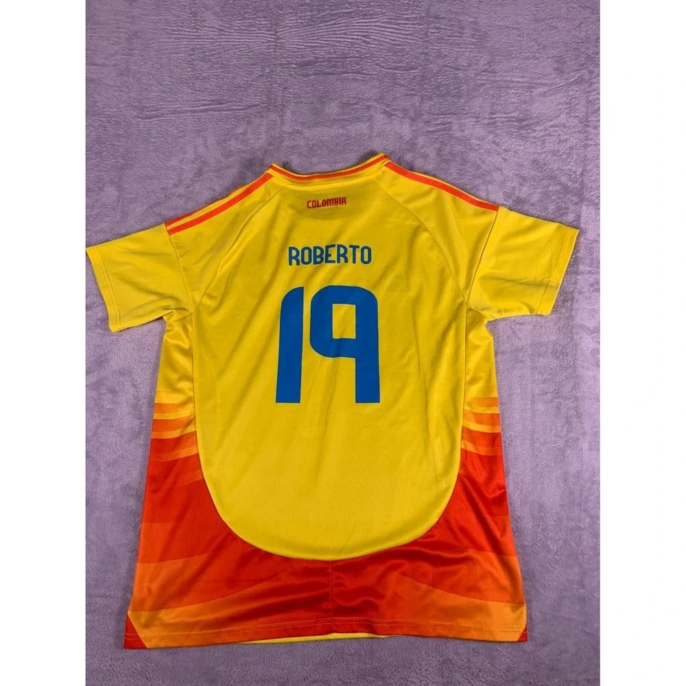 adidas Colombia National Team Soccer Jersey Mens XL Yellow Roberto 19 2024 Home